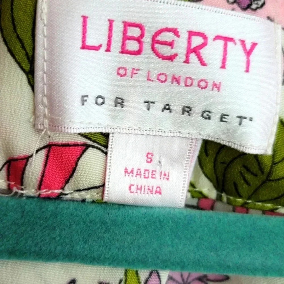 Liberty Of London For Target Retro Ruffle Sleeveless Floral Chiffon Blouse Sz Sm - Picture 5 of 5